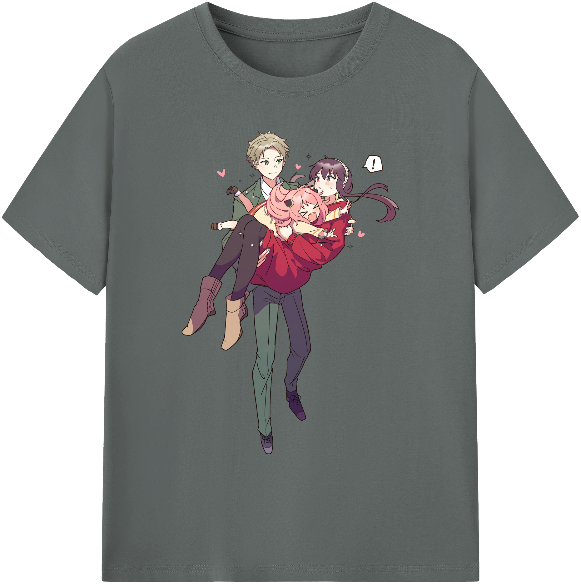 （画像用） SPY×FAMILY间谍家家酒 綿100％ メンズ半袖Tシャツ｜肌触りやわらか＆通気性